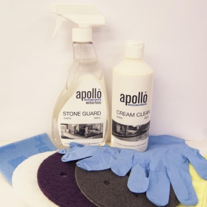 Solid surface cleaning kit